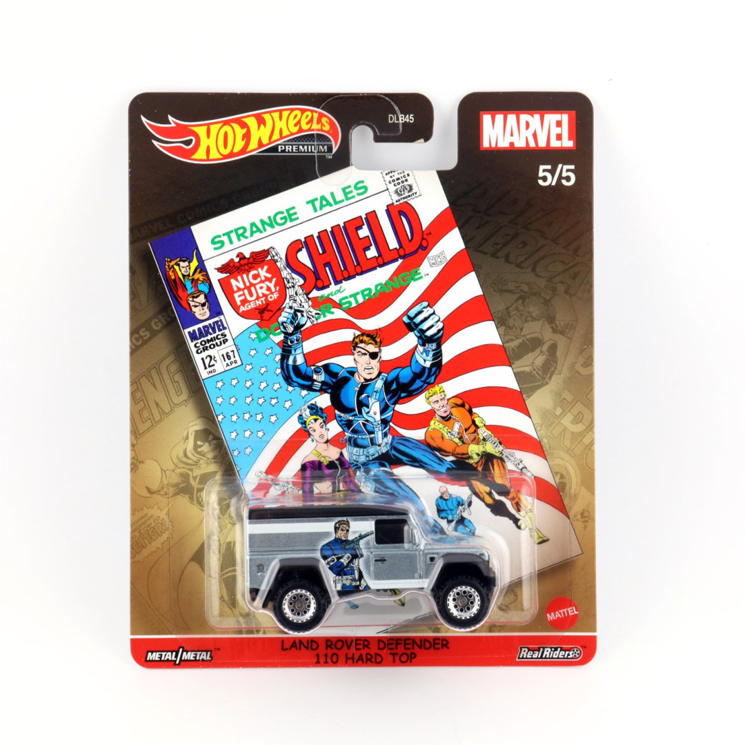 HOT WHEELS Premium Marvel Land Rover Defender 110 Hard Top GJR27