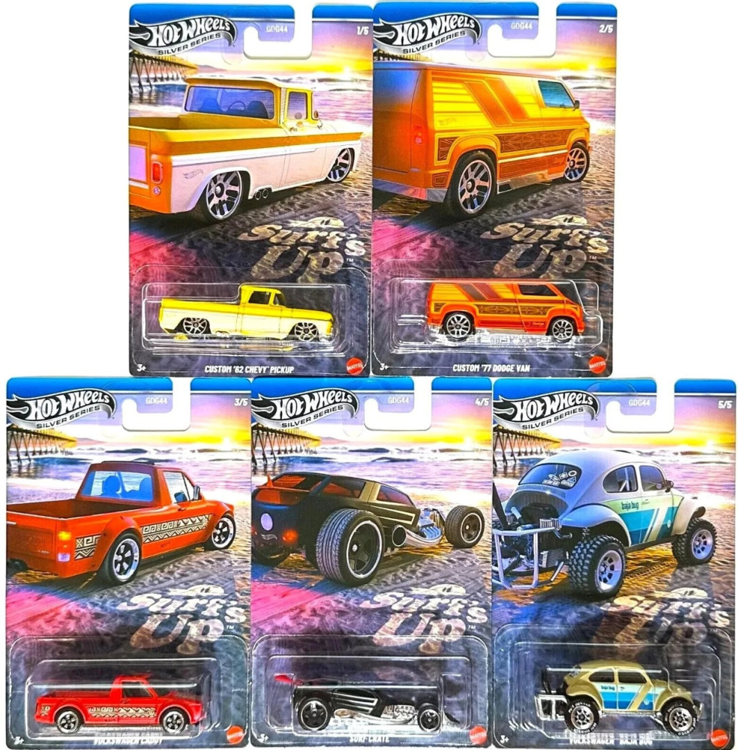 HOT WHEELS Silver Series Volkswagen Chevy Dodge Surf's Up