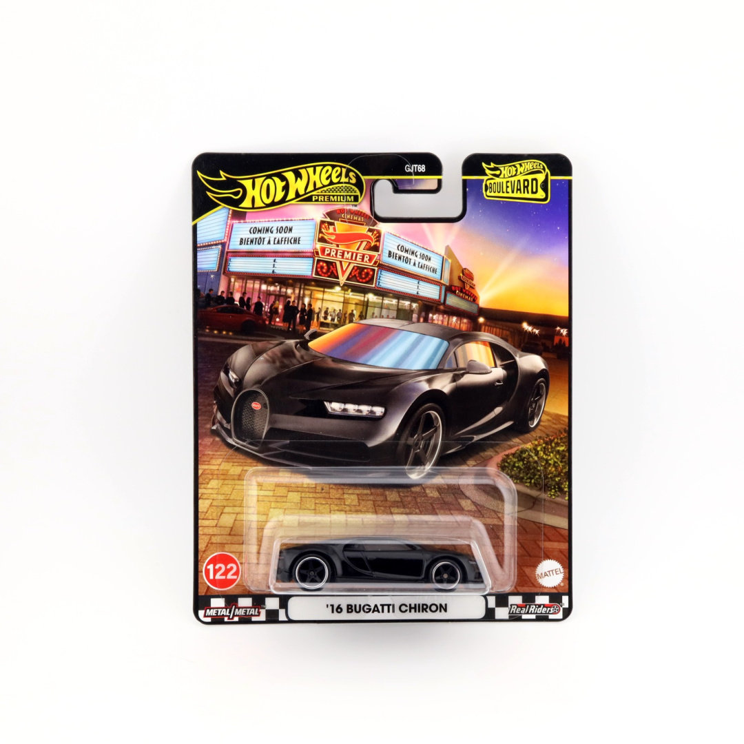 HOT WHEELS Premium '16 Bugatti Chiron Boulevard #122