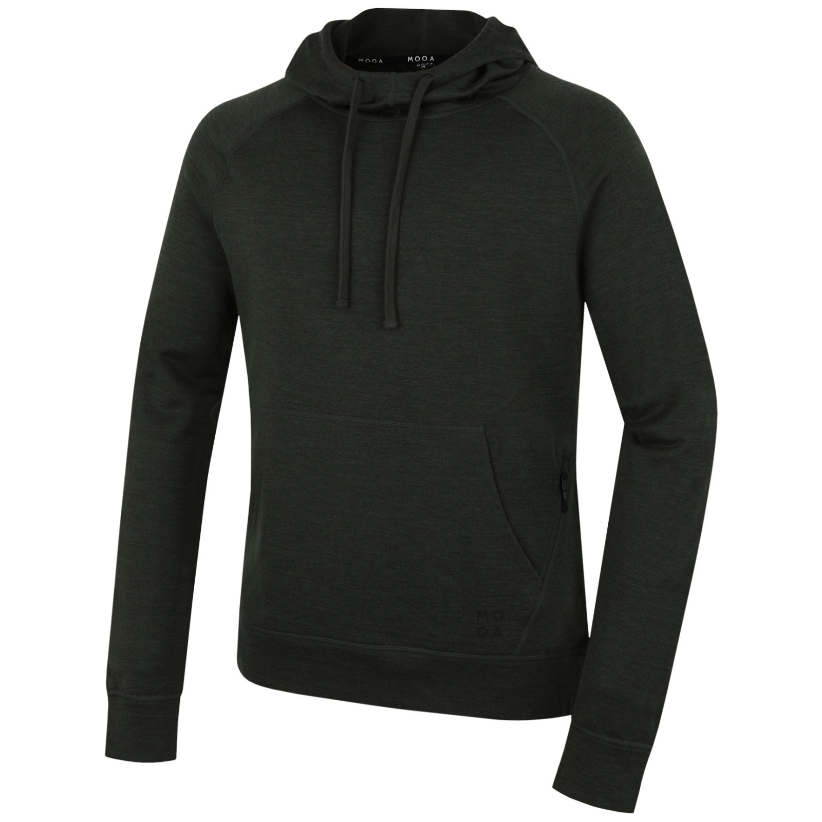 Męska bluza MOOA Merino Hoodie Rozmiar: L / Kolor: zielony