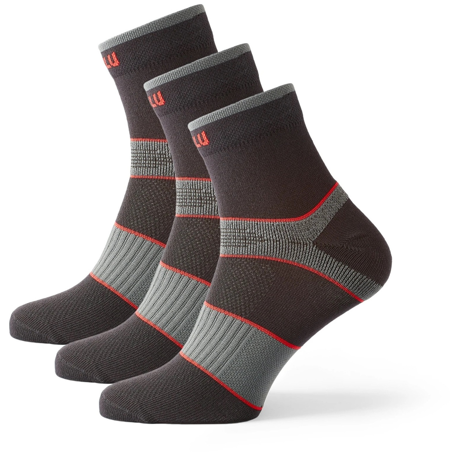 Skarpetki Zulu Sport 3-pack Rozmiar skarpet: 43-47 / Kolor: czarny/czerwony