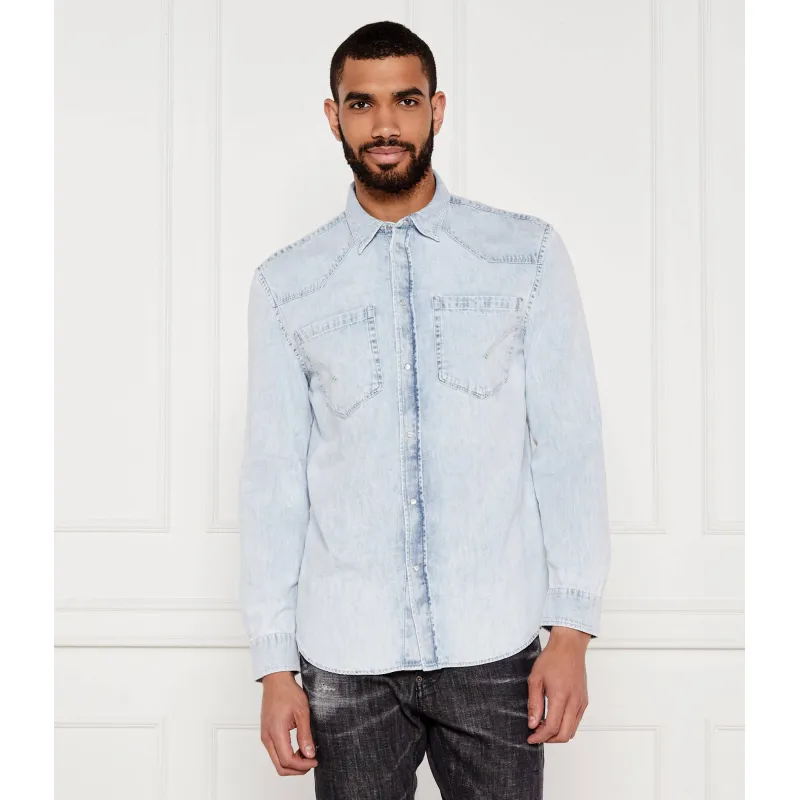 DONDUP - made in Italy Jeansowa koszula Regular Fit