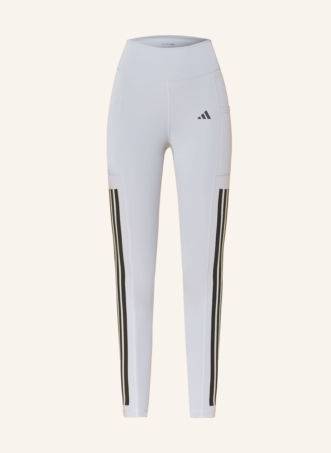 Adidas Legginsy Optime 3-Stripes Full Length grau