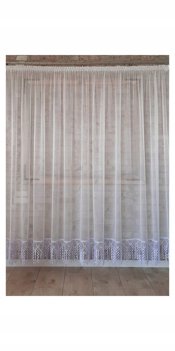 Firana 500x200 balkon,markizeta, gipiura 30 cm