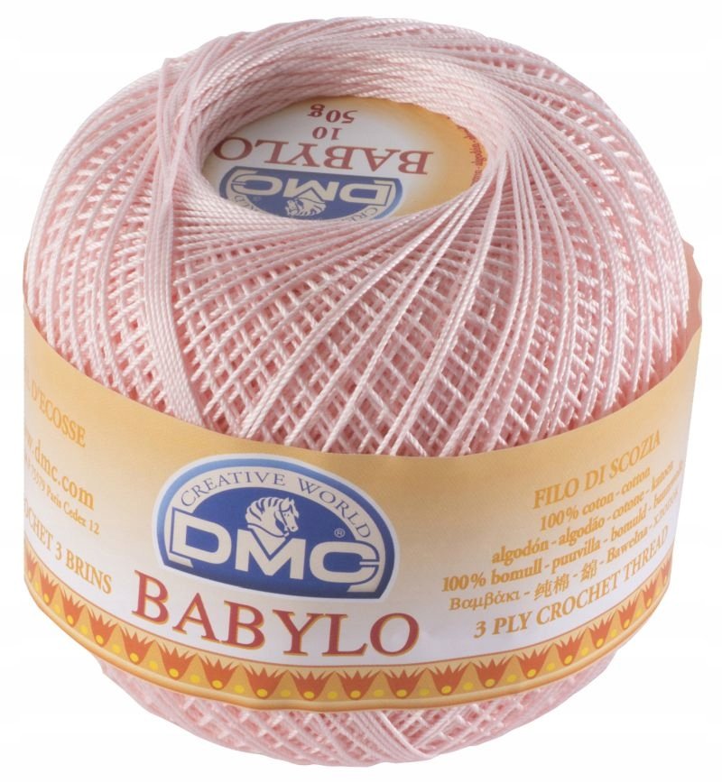 DMC babylo 10 kol. 818 jasny róż róż 50 gr. / 267 m.