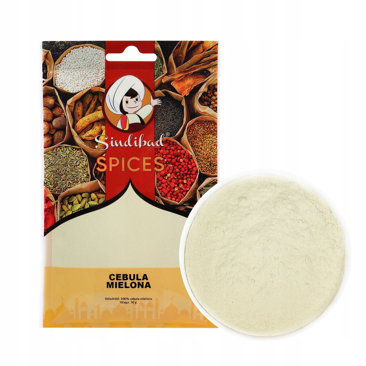 CEBULA MIELONA 50g Sindibad BARDZO AROMATYCZNA