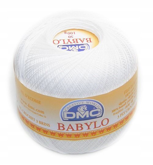 DMC babylo 30 kol. BLANC biały 100gr/ 1000mb