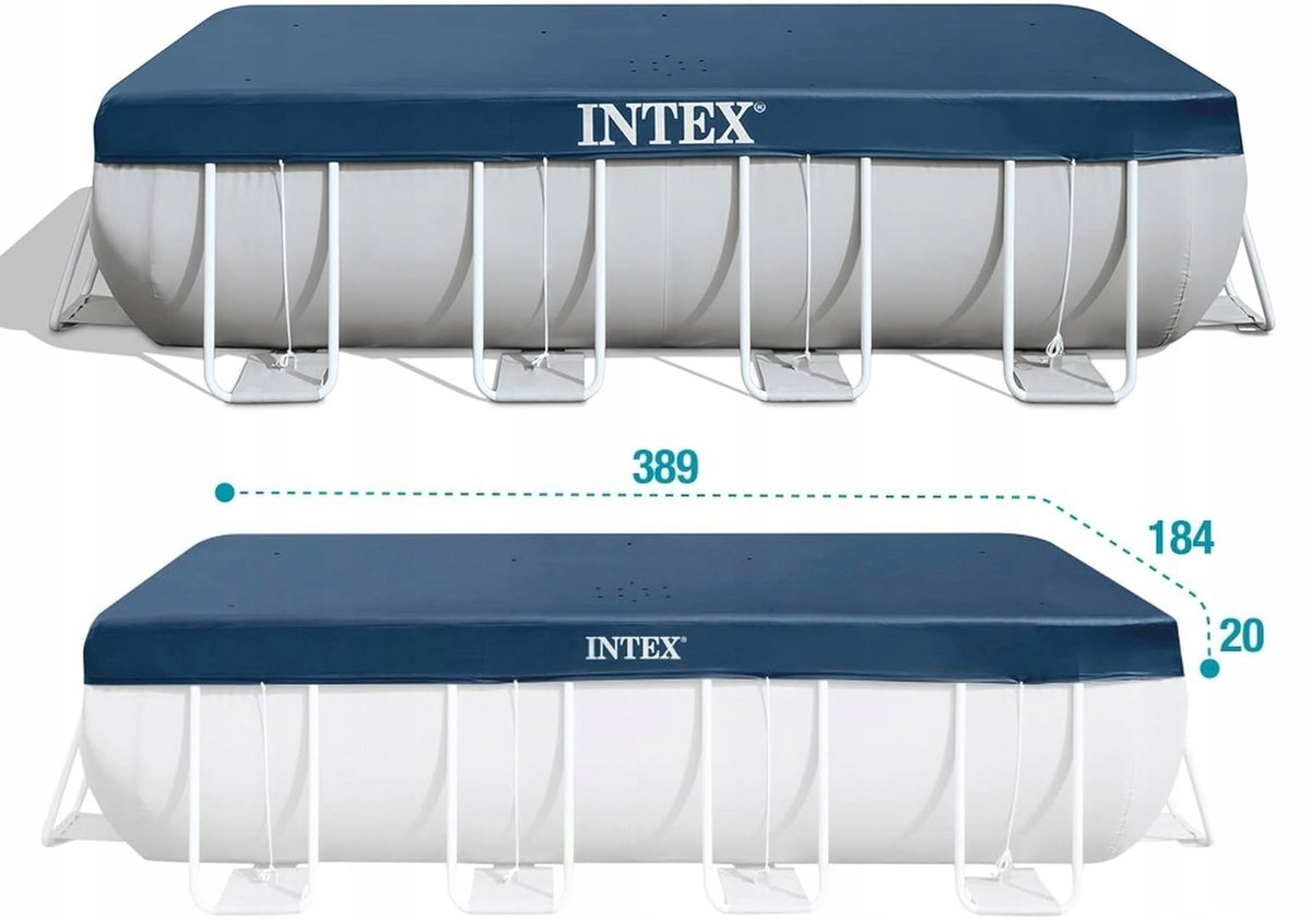 Bestway plandeka basenowa na basen 389 x 184 cm pokrywa basenu  intex