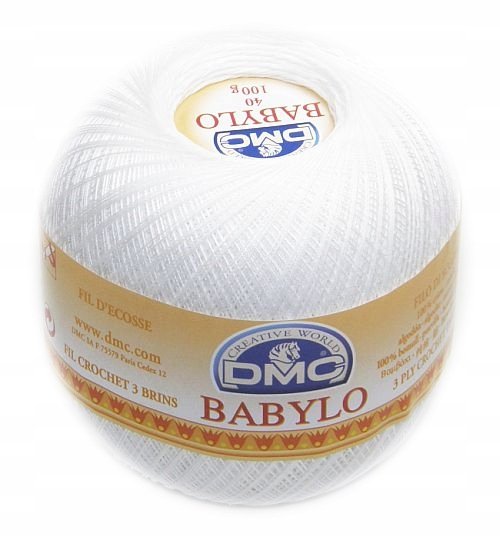 DMC babylo 40 kol. BLANC biały 100gr/ 1167mb