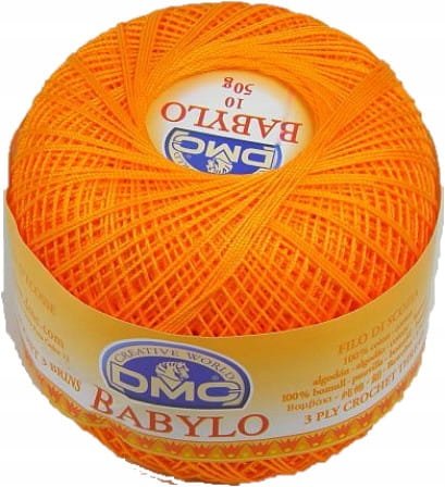 DMC babylo 10 kol. 3375 ostry pomarańczowy 50 gr.