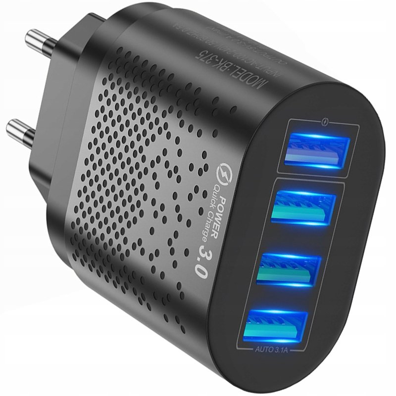 QUICK CHARGE 3.0 ŁADOWARKA SIECIOWA 4x USB 48W