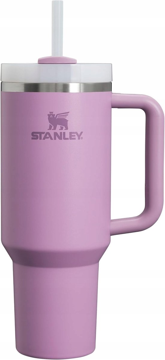 Kubek Stanley 1200Ml Z Słomką Pokrywką I Uchwytem Termiczny Fioletowy