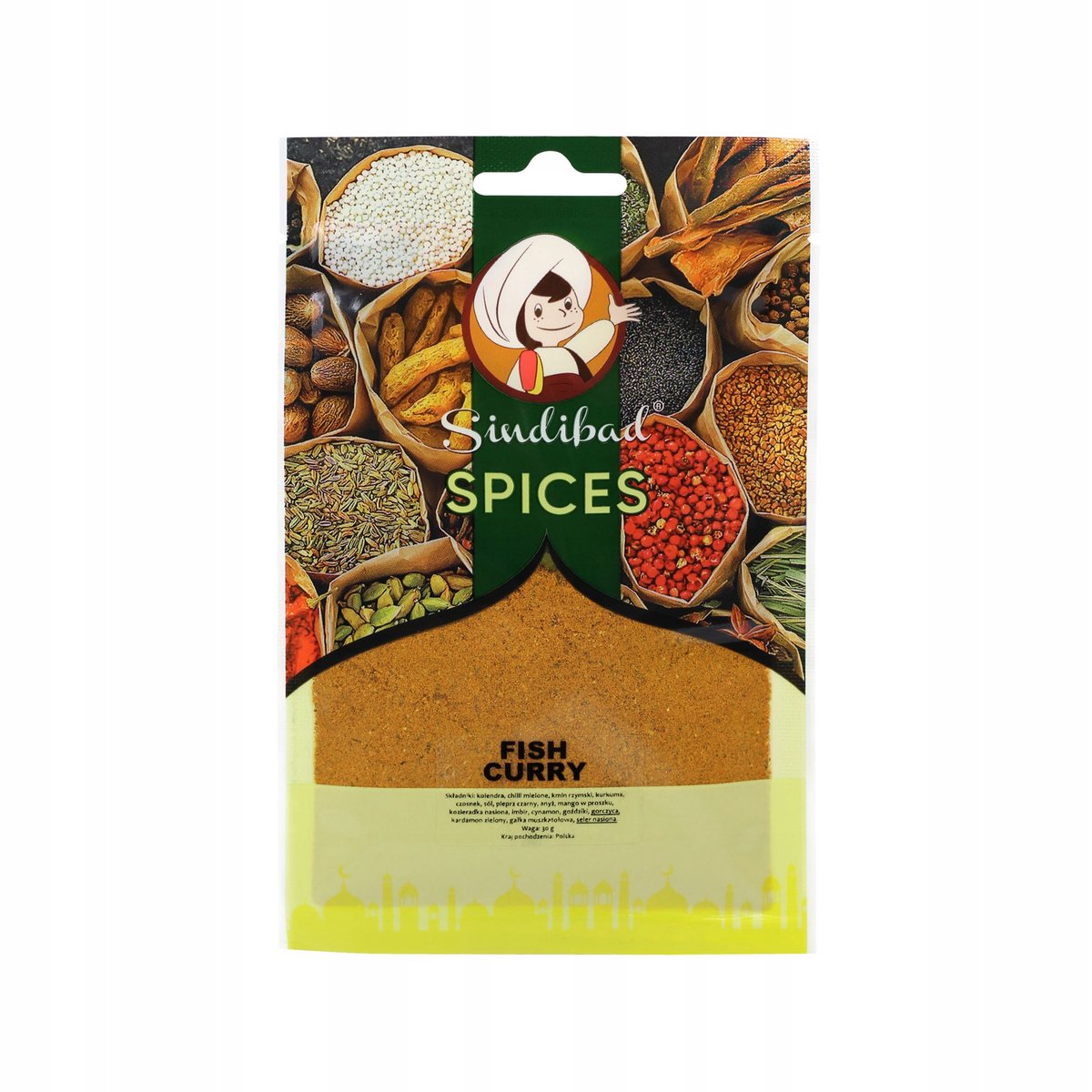 FISH CURRY MASALA DO RYB AROMATYCZNA 30 g SINDIBAD