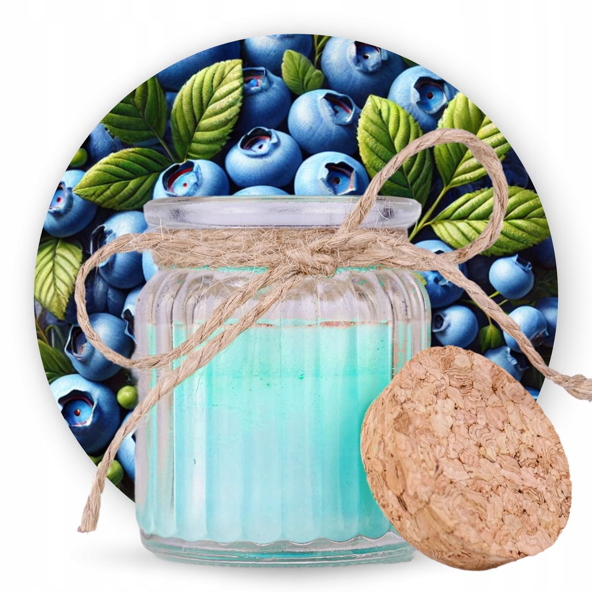 Naturalna Świeczka Jagodowa - Zapach Jagodowy Zapach do Pokoju