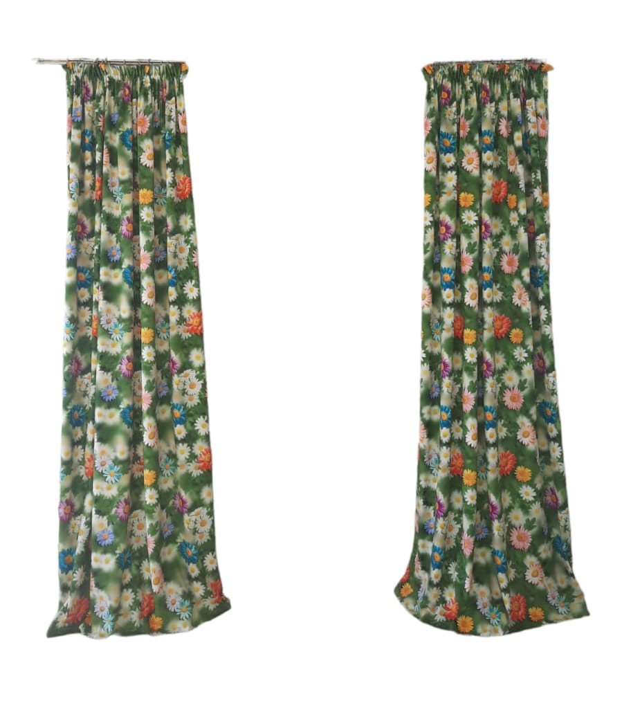 Zasłona VELVET 150cm z motywem Stokrotki 3D-metraż