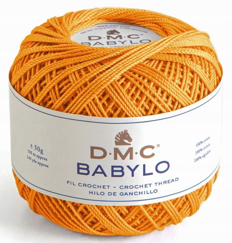 DMC BABYLO 5 kol. 741 pomarańczowy 50gr /133 m.