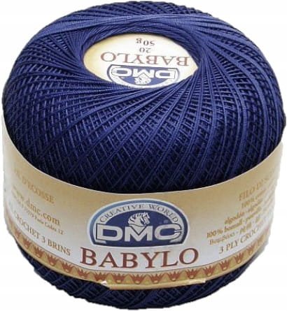 DMC babylo 10 kol. 823 granatowy 50 gr. / 267 m.