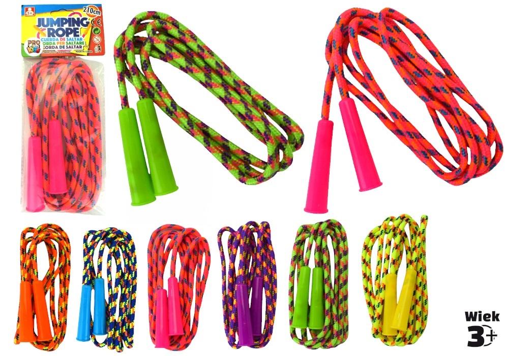 Skakanka sznurek 2,1m kolor mix Pro Kids - zabawka