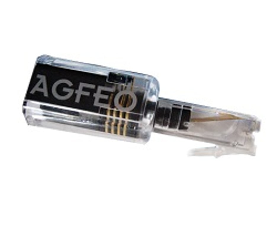 AGFEO 6100462 rozgałęźnik telefoniczny Czarny, Przezroczysty