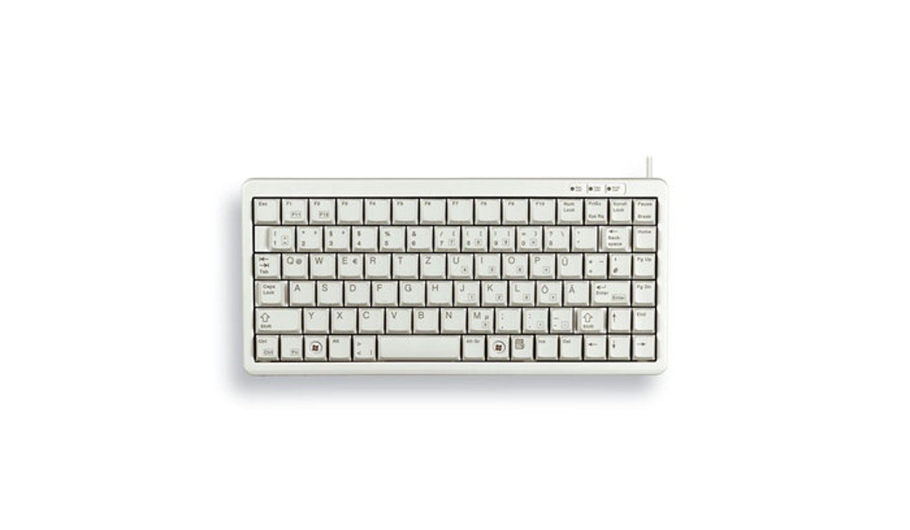 CHERRY G84-4100 klawiatura Uniwersalne USB AZERTY Francuski Szary G84-4100LCMFR-0