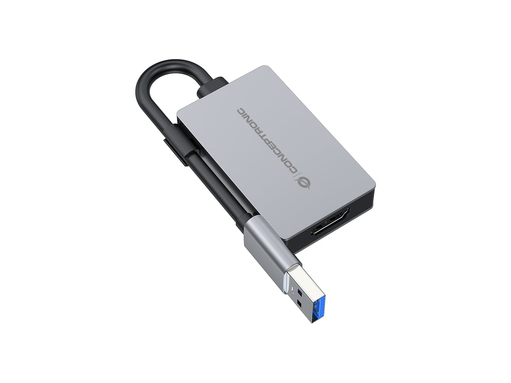 Conceptronic ABBY22G zewnętrzna karta graficzna usb 1920 x 1080 px Szary ABBY22G
