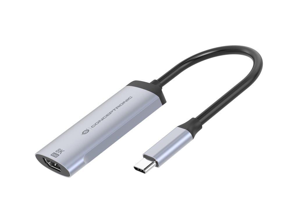 Conceptronic ABBY23G zewnętrzna karta graficzna usb 7680 x 4320 px Srebrny ABBY23G