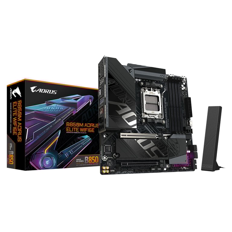 GIGABYTE B850M AORUS ELITE WIFI6E AMD B850 Gniazdo AM5 micro ATX B850M A ELT WF6E