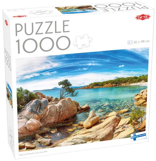 Puzzle 1000 Capriccioli beach, Costa Smeralda Tactic - puzzle