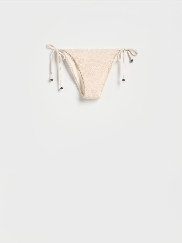 Reserved - Dół od bikini - kremowy