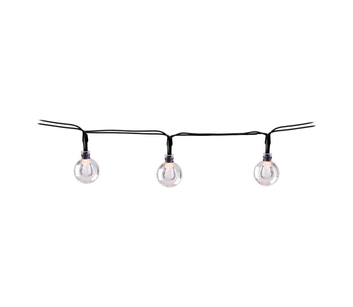 Grundig - LED Łańcuch solarny 50xLED/8 funkcji 6,9m ciepła biel