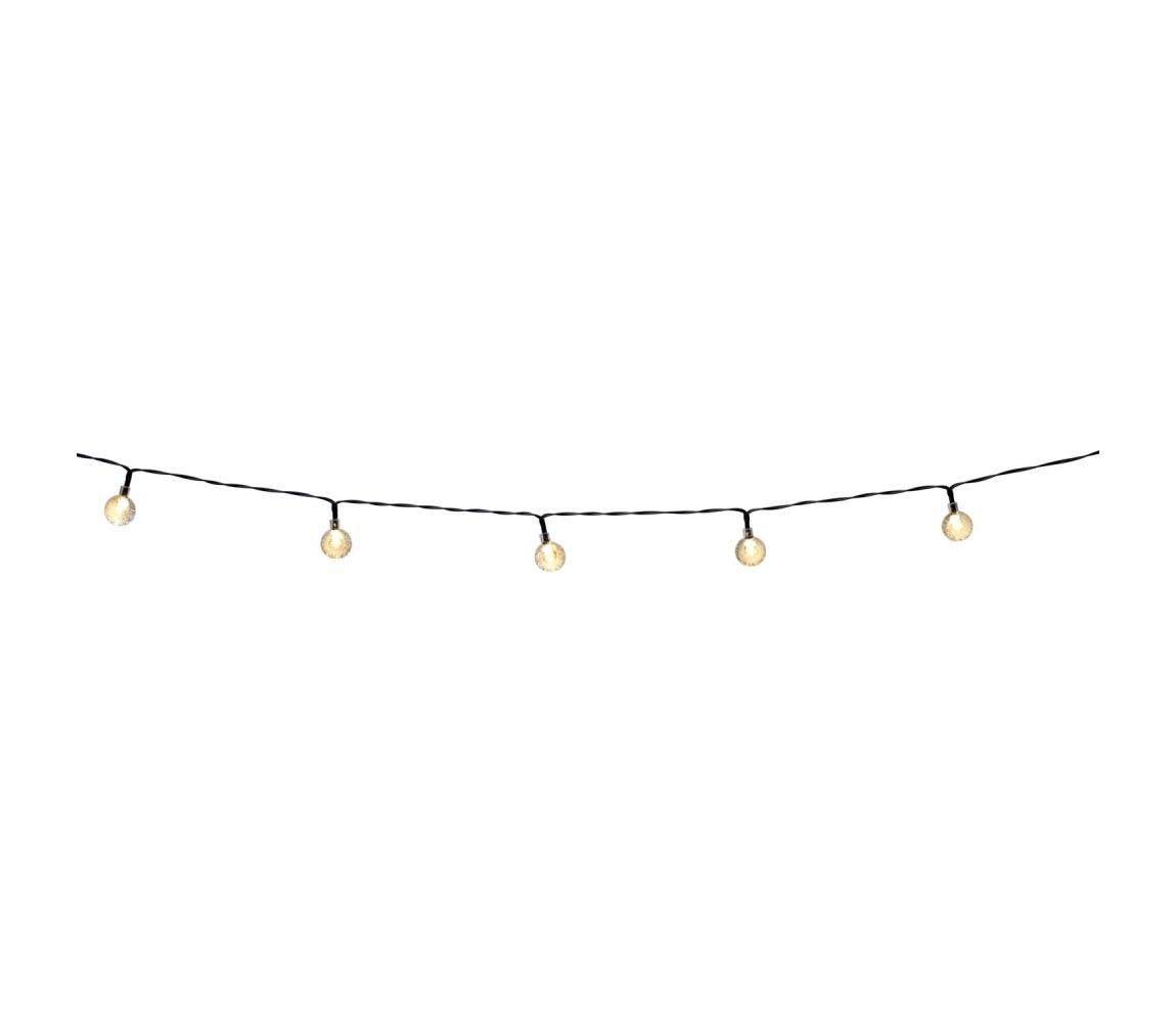 Grundig - LED Ściemnialny łańcuch solarny 50xLED/8 funkcji 9,35m IP44 ciepła biel + pilot