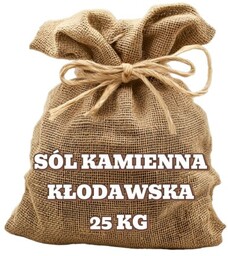 Sól kłodawska kamienna spożywcza 25 kg HURT