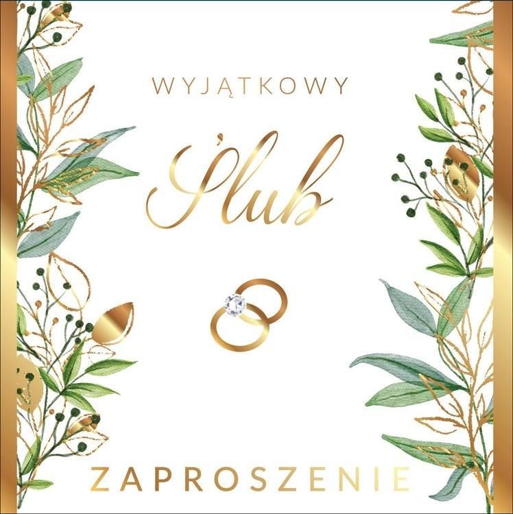 Zaproszenie Ślub - artykuł papierniczy