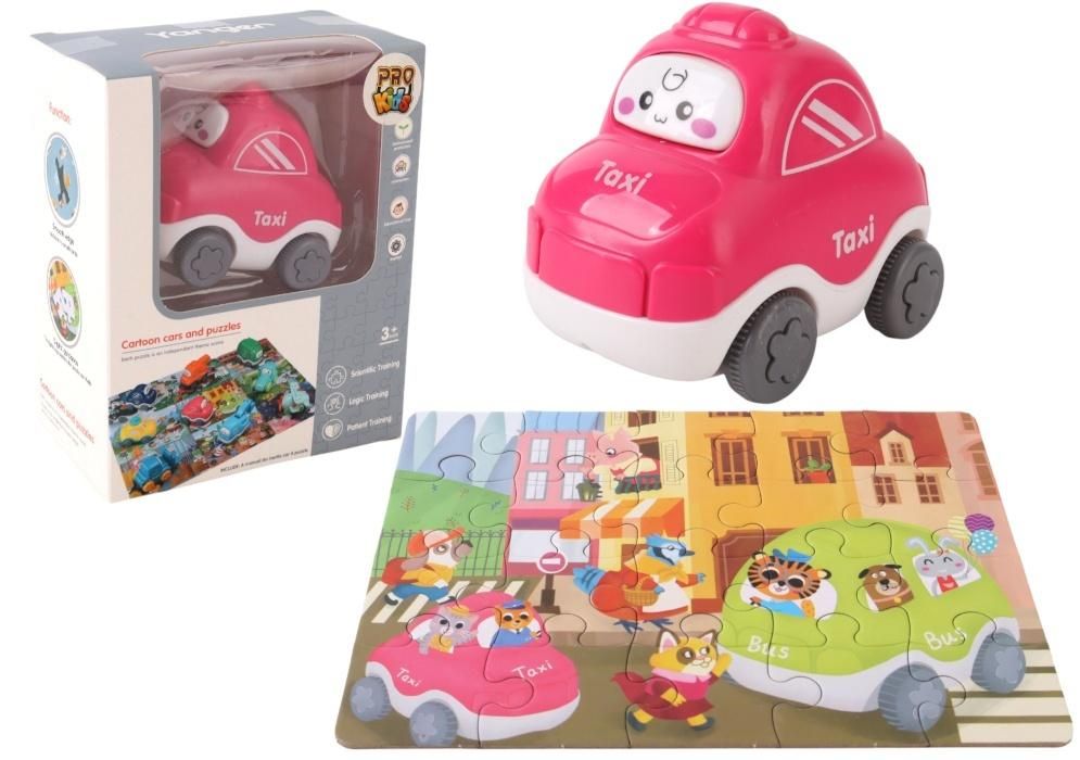 Auto puzzle Przygoda drogowa taxi Pro Kids - puzzle