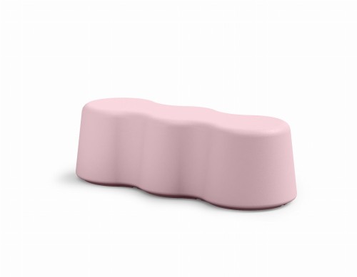 Ławka Peanuts 3 różowy QRZ - Lyxo Design