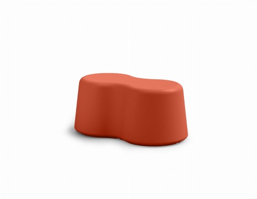 Ławka Peanuts 2 koralowy CRL - Lyxo Design