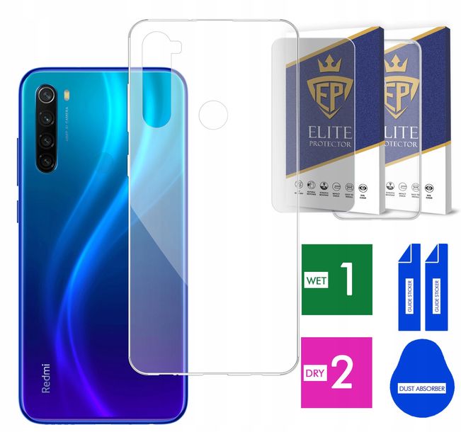Etui Na Telefon Xiaomi Redmi Note 8 Clear Case Przezroczyste + Szkło
