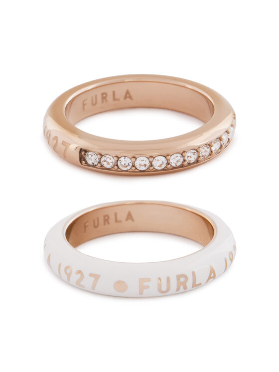Furla Zestaw 2 pierścionków 1927 WJ00251 K22000 3914S Różowe złoto