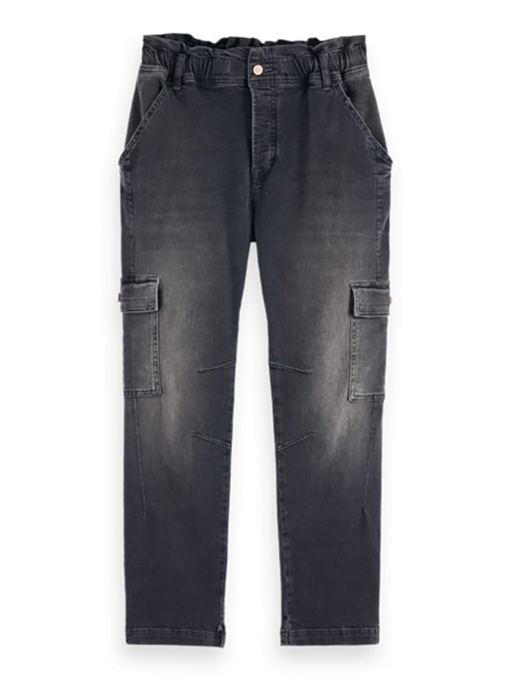 Scotch & Soda Bojówki dżinsowe w kolorze antracytowym