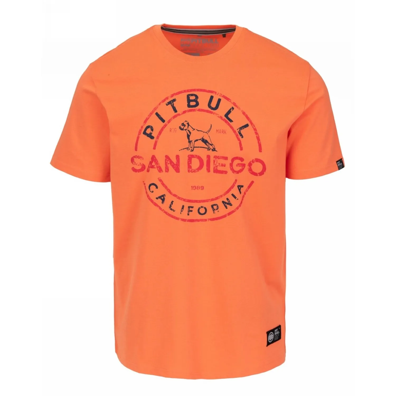 PITBULL KOSZULKA Light Weight 170 Basic San Diego Ins. '25 - Fluo Orange
