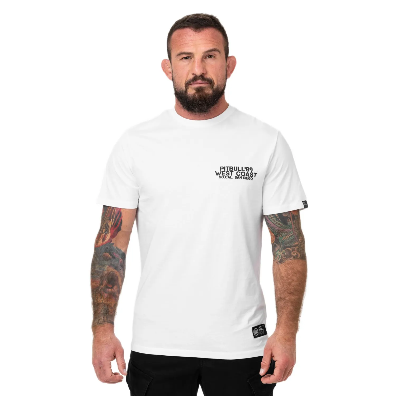 PITBULL KOSZULKA Light Weight 170 Basic Drive '25 - Biała