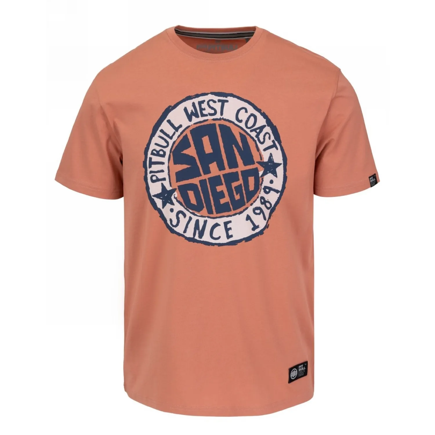 PITBULL KOSZULKA Light Weight 170 Basic San Diego Sun '25 - Łososiowa