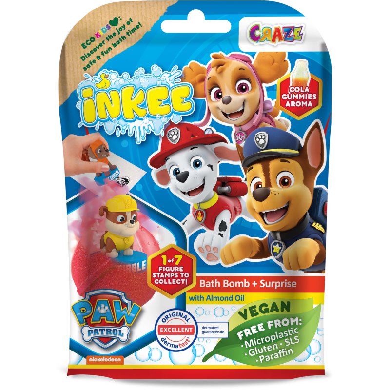 Craze INKEE Paw Patrol kule do kąpieli z niespodzianką 3y+ 1 szt.