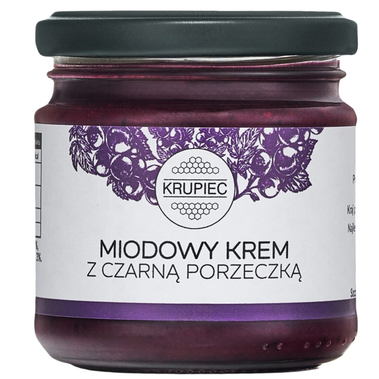 Miód z czarną porzeczką Krupiec 250g