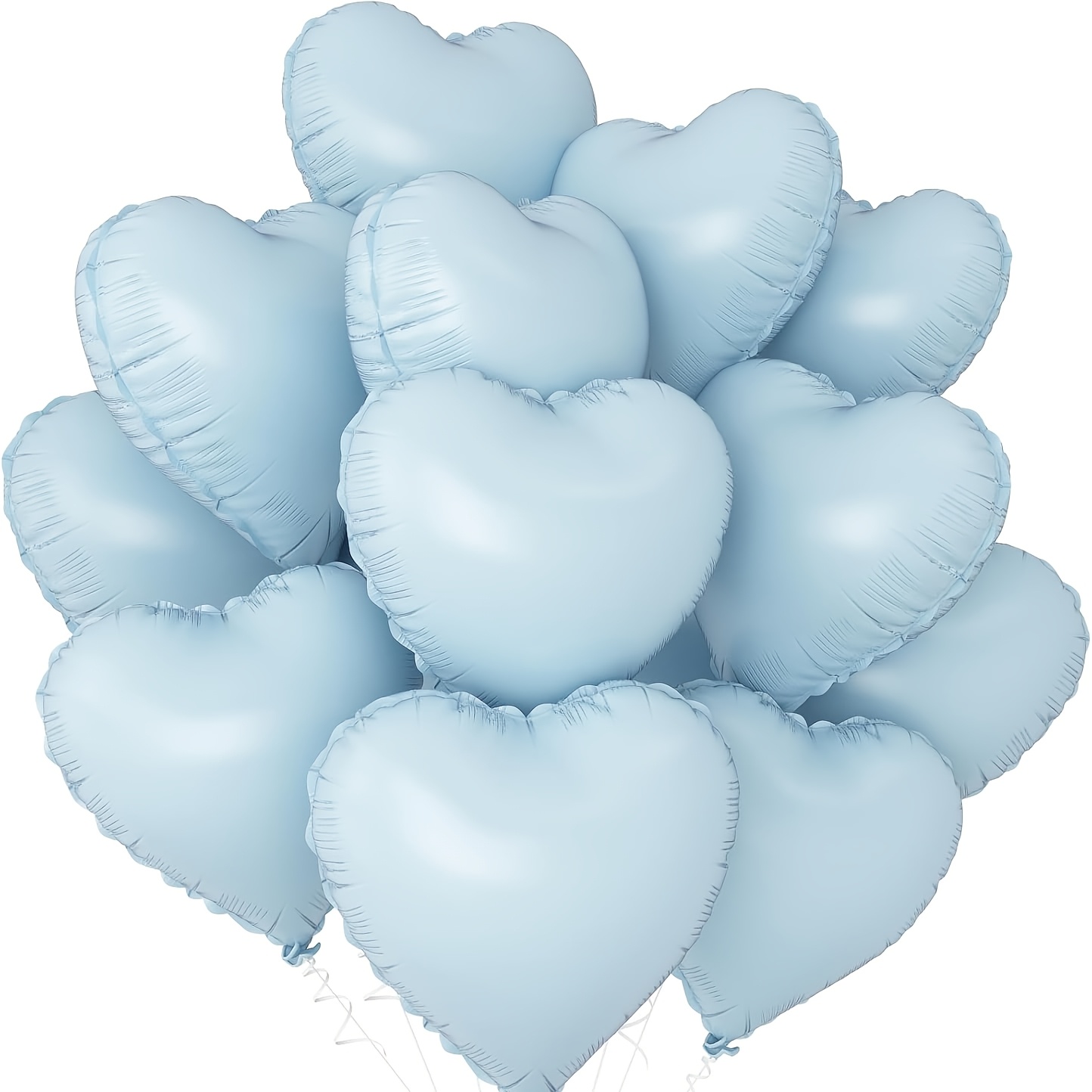 TEMU 20 szt. - 18-calowe Niebieskie Foliowe Balony, Błyszczący Metaliczny Mylar na Prysznice, Urodziny, Rocznice i Dekoracje Ślubne, Pasztelowy