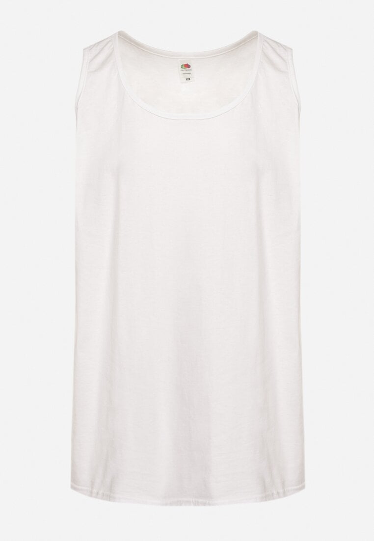 Biała Bawełniana Koszulka Typu Tank Top Zianessa
