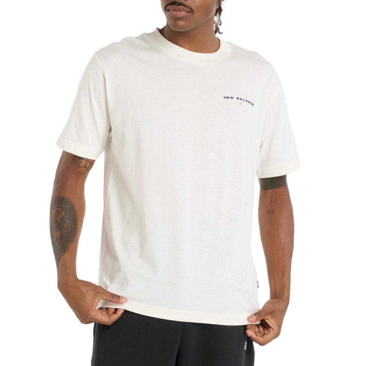 Koszulka męska NB MT51507SST REIMAGINED GRAPHIC Beżowa