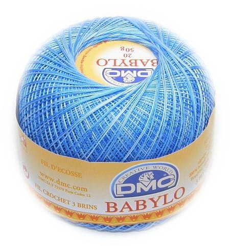 DMC babylo 20 kol. 93 niebieski tęczowy 50gr/367mb
