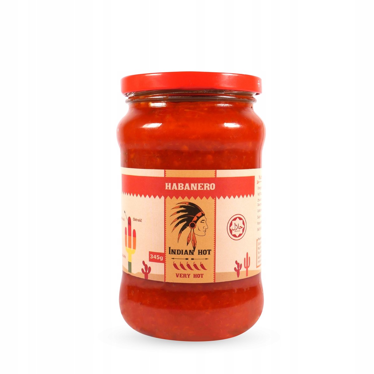 BARDZO OSTRA Pasta Habanero Indian Hot 345g