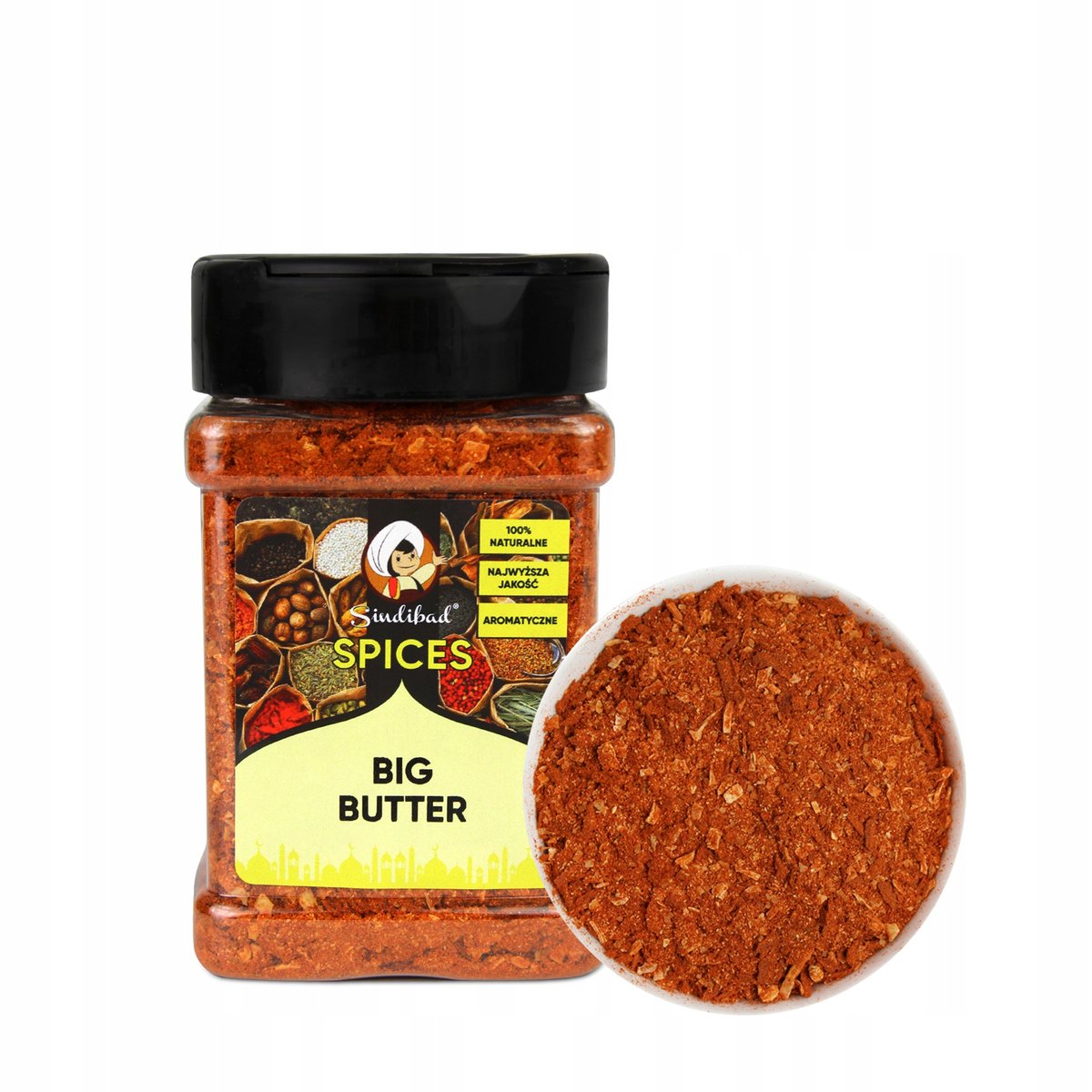 BIG BUTTER PRZYPRAWA DO MIĘSA I OWOCÓW MORZA 170g Sindibad Spices NA GRILL
